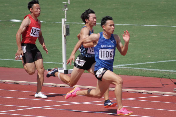 福島 聖　選手（陸上競技100m 富山県記録保持 10秒17）