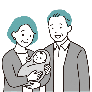 孫の誕生
